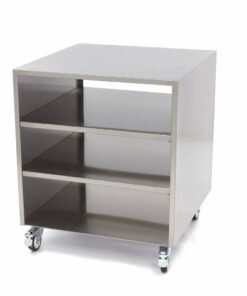 Stainless Steel Machine Table - 60 x 60cm - 120kg Load Capacity - on Wheels