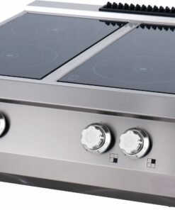 Premium Infrared Cooker - 4 Burners - Double Unit - 90cm Deep - Electric