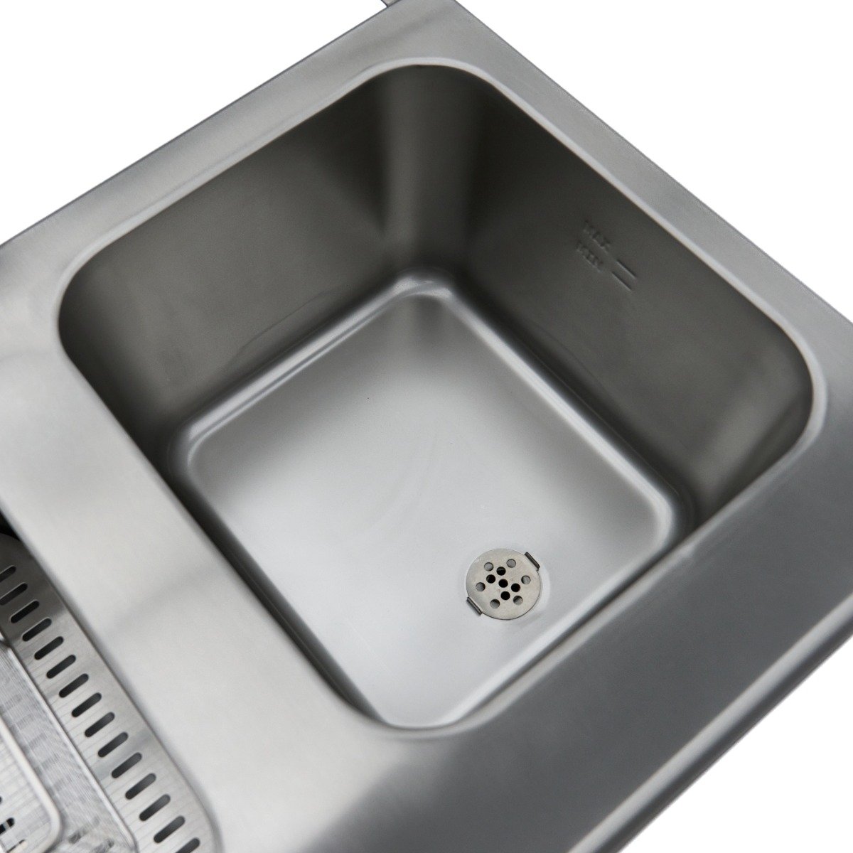 Deep Fryer - 2 x 16L - 2 Baskets - with Drain Tap and Stand - 230V - Image 10