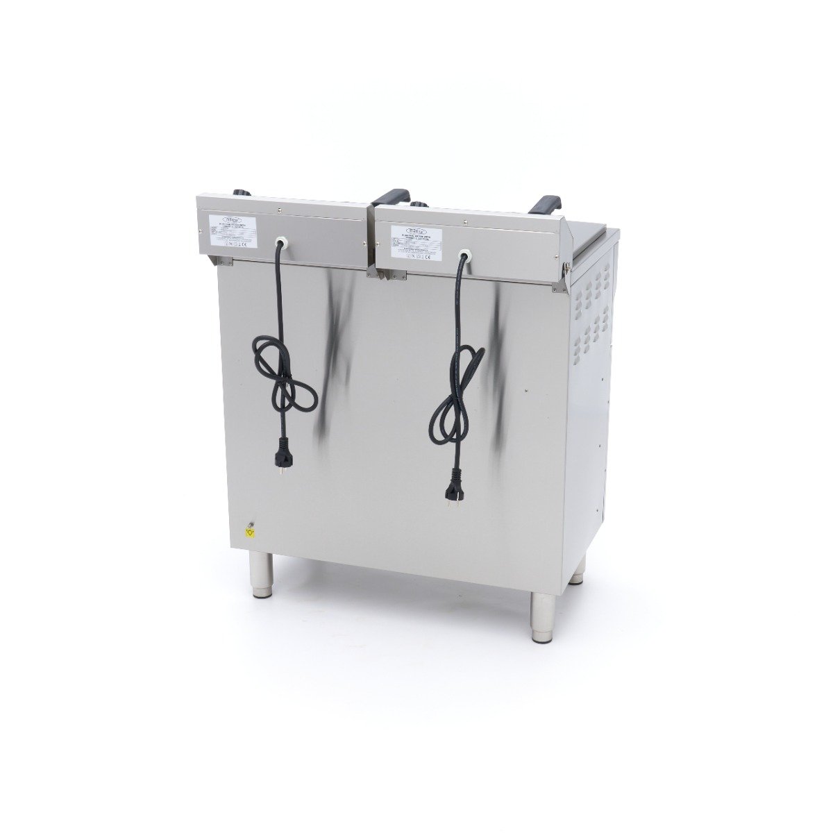 Deep Fryer - 2 x 16L - 2 Baskets - with Drain Tap and Stand - 230V - Image 6