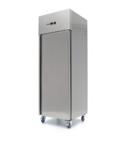 Fridge - 400L - 3 Adjustable Shelves - Stainless Steel - on Wheels