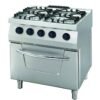 Heavy Duty Stove - 4 Burners - Double Unit - 70cm Deep - 34kW - Gas incl Oven