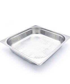Gastronorm Container - 2/3 GN - 6,5cm Deep - Stainless Steel - Perforated