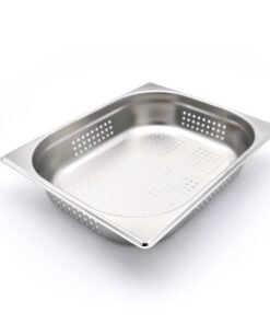 Gastronorm Container - 1/2 GN - 6,5cm Deep - Stainless Steel - Perforated