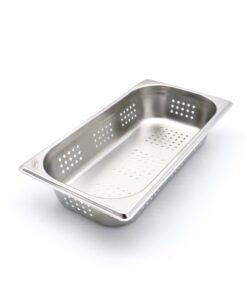 Gastronorm Container - 1/3 GN - 6,5cm Deep - Stainless Steel - Perforated