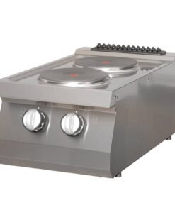 Heavy Duty Cooker - 2 Burners - Single Unit - 70cm Deep - Electric