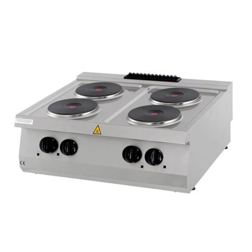 Heavy Duty Cooker – 4 Burners – Double Unit – 70cm Deep – Electric ...