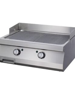 Heavy Duty Griddle - Grooved - Double Unit - 70cm Deep - Electric