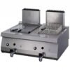 Heavy Duty Deep Fryer - 2 x 12L - Double Unit - 70cm Deep - with Drain Tap - Gas