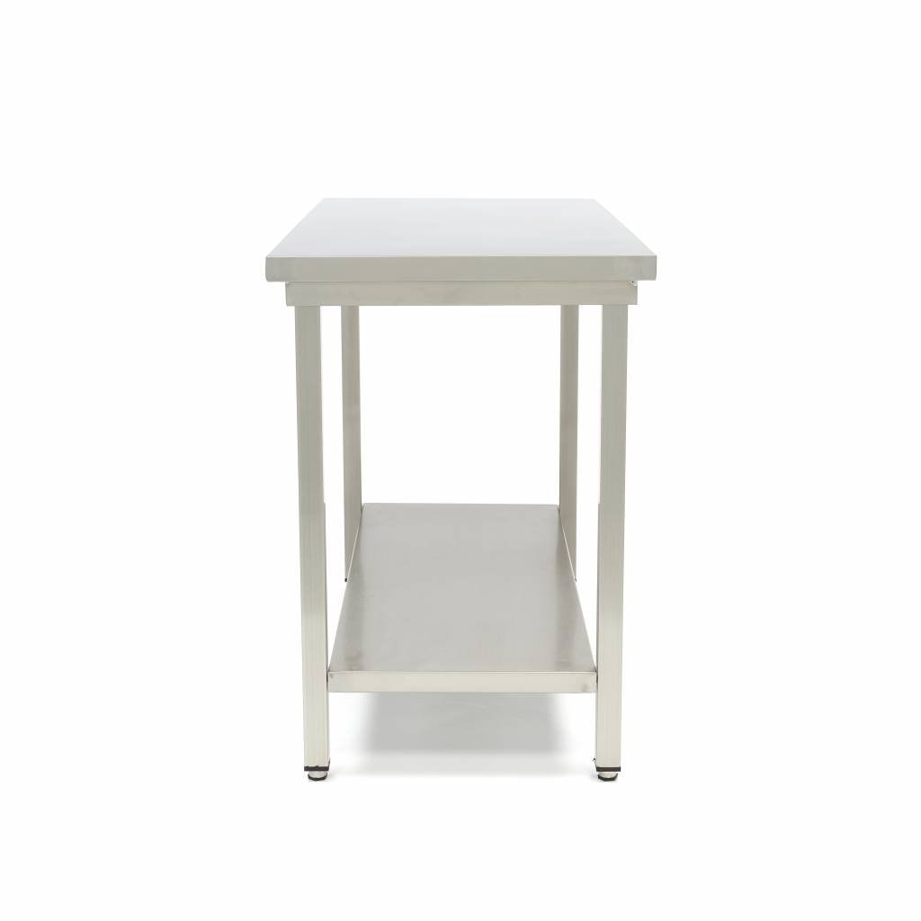 Stainless Steel Table - 80 x 70cm - Adjustable Height - Image 3