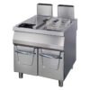 Premium Deep Fryer - 2 x 22L - Double Unit - 90cm Deep - with Drain Tap - Gas