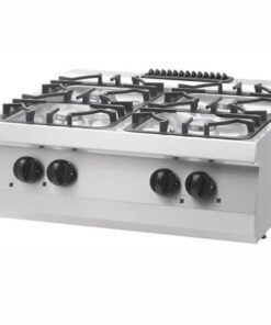 Heavy Duty Cooker - 4 Burners - Double Unit - 70cm Deep - 30kW - Gas