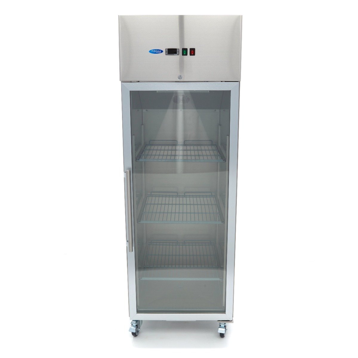 Freezer - 600L - 3 Adjustable Shelves (2/1GN) - Stainless Steel - with Glass Door - Image 2