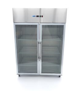 Alternative view of Freezer - 1200L - 6 Adjustable Shelves (2/1GN) - Stainless Steel - with Glass Door