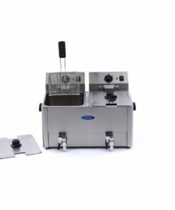 Alternative view of Deep Fryer - 2 x 8L - 2 Baskets - with Drain Tap