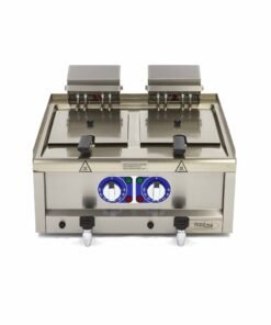 Alternative view of Deep Fryer - 2 x 10L - 2 Baskets - with Drain Tap - 400V