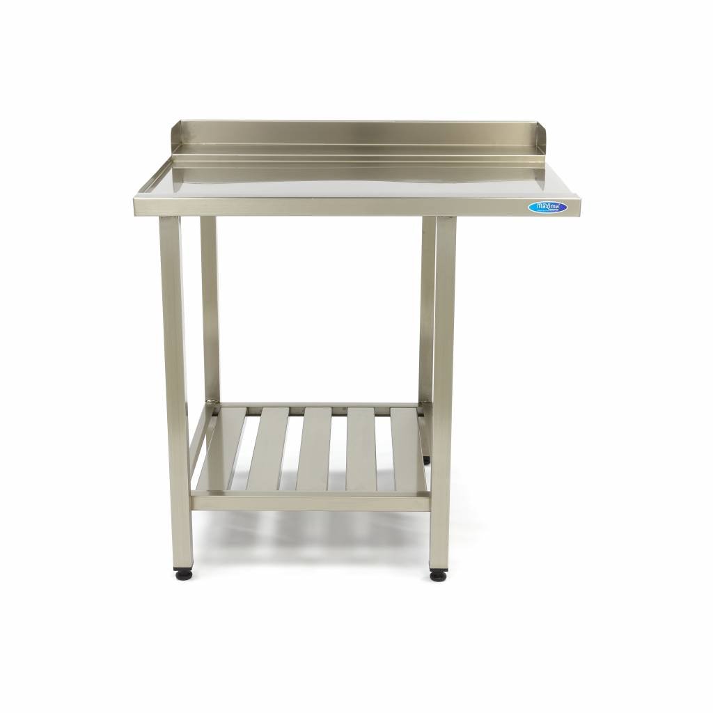 Dishwasher Table - 70 x 75cm - Left - with Backsplash and Storage Shelf - Image 2