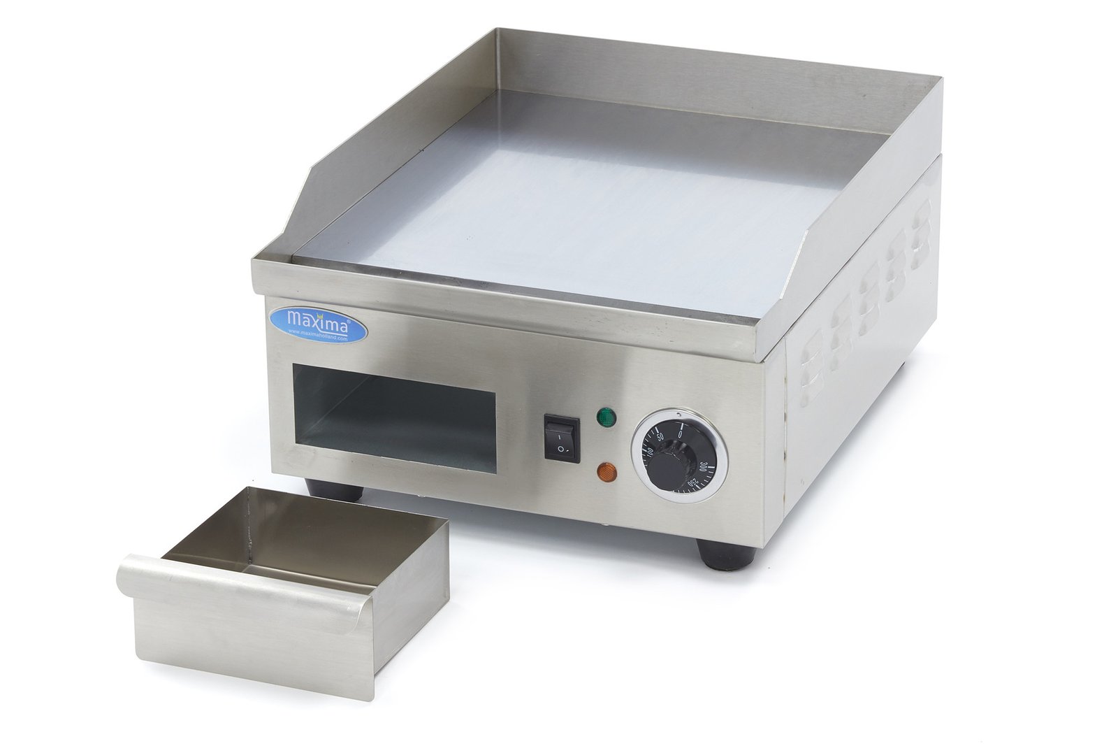 Griddle - Smooth Chrome - 36cm - incl Drip Tray - Image 6