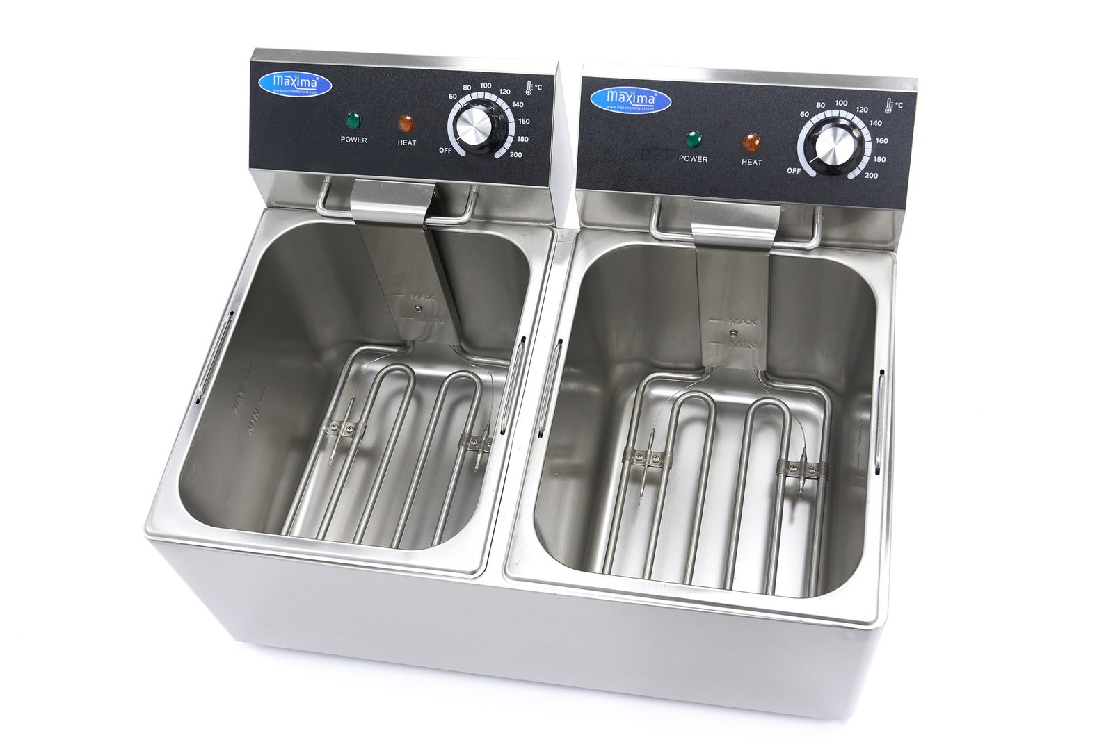 Deep Fryer - 2 x 8L - 2 Baskets - up to 2,8kg of Fries - Image 5
