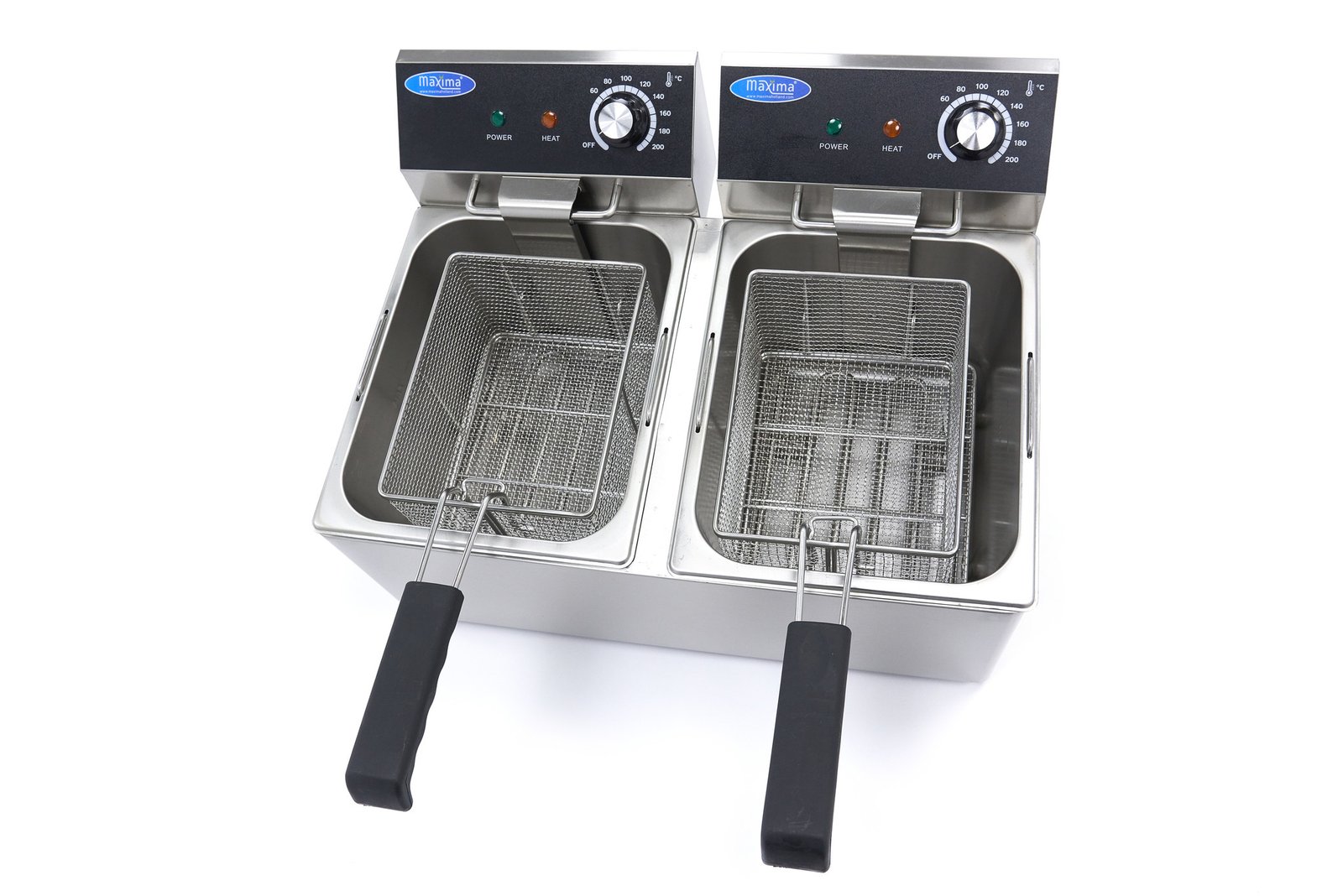 Deep Fryer - 2 x 8L - 2 Baskets - up to 2,8kg of Fries - Image 7