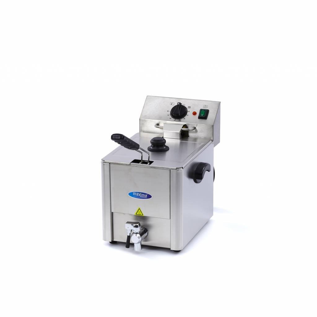 Deep Fryer - 8L - 1 Basket - with Drain Tap - Image 5