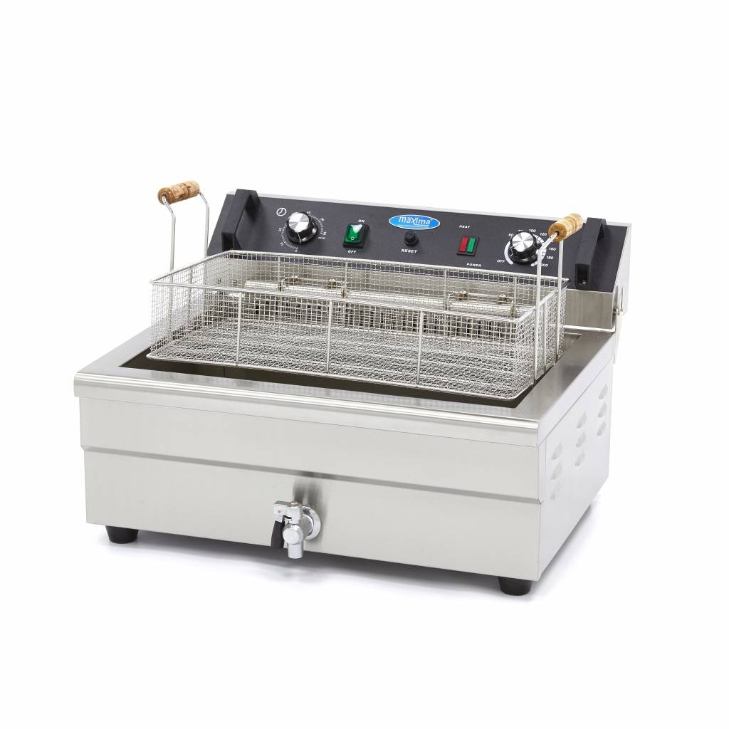 Deep Fryer - 20L - 1 Basket - with Drain Tap - Image 3
