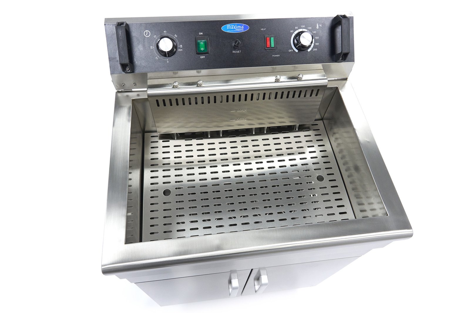Deep Fryer - 30L - 1 Basket - with Drain Tap and Stand - Image 9