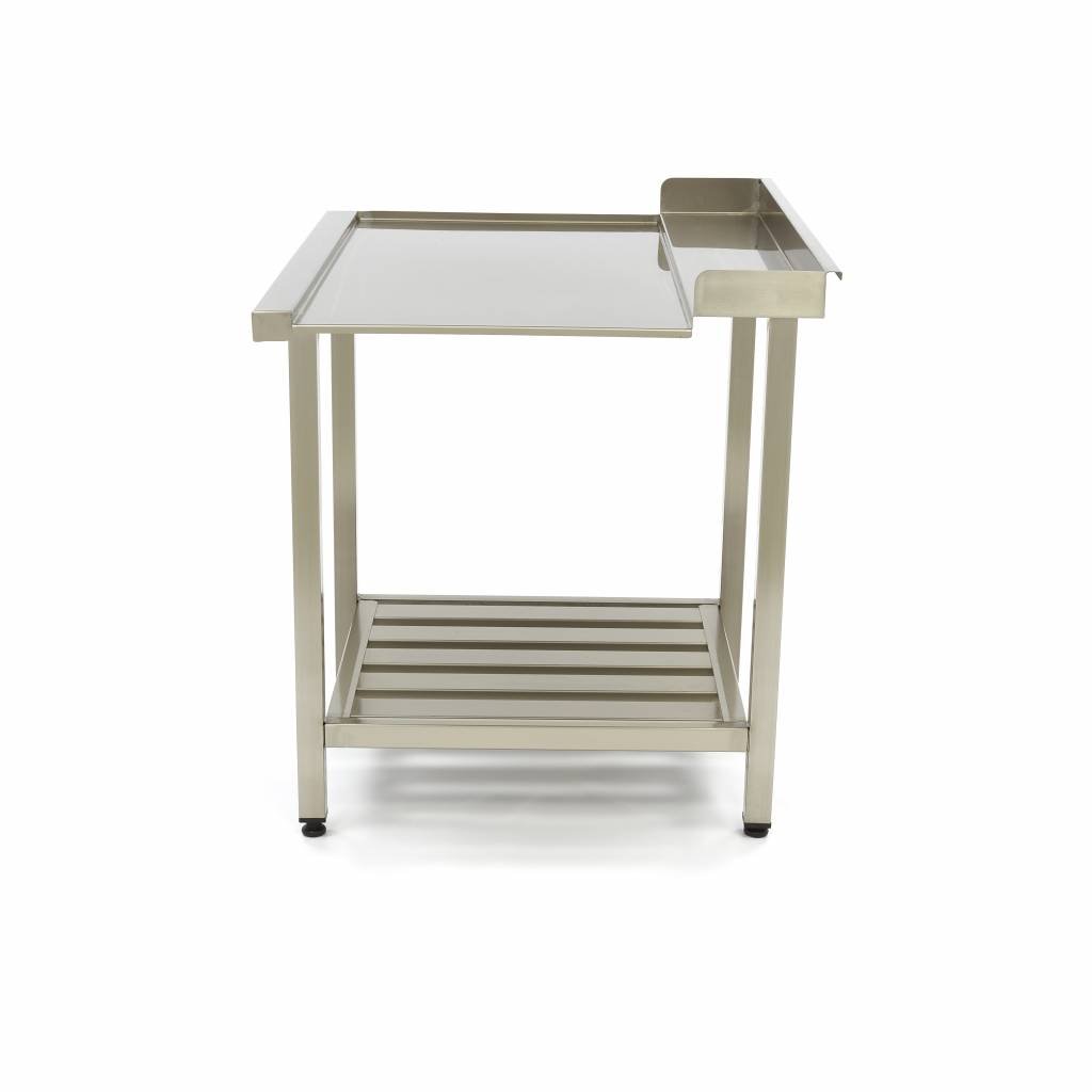 Dishwasher Table - 70 x 75cm - Left - with Backsplash and Storage Shelf - Image 3