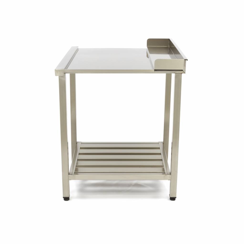 Dishwasher Table - 70 x 75cm - Right - with Backsplash and Storage Shelf - Image 3