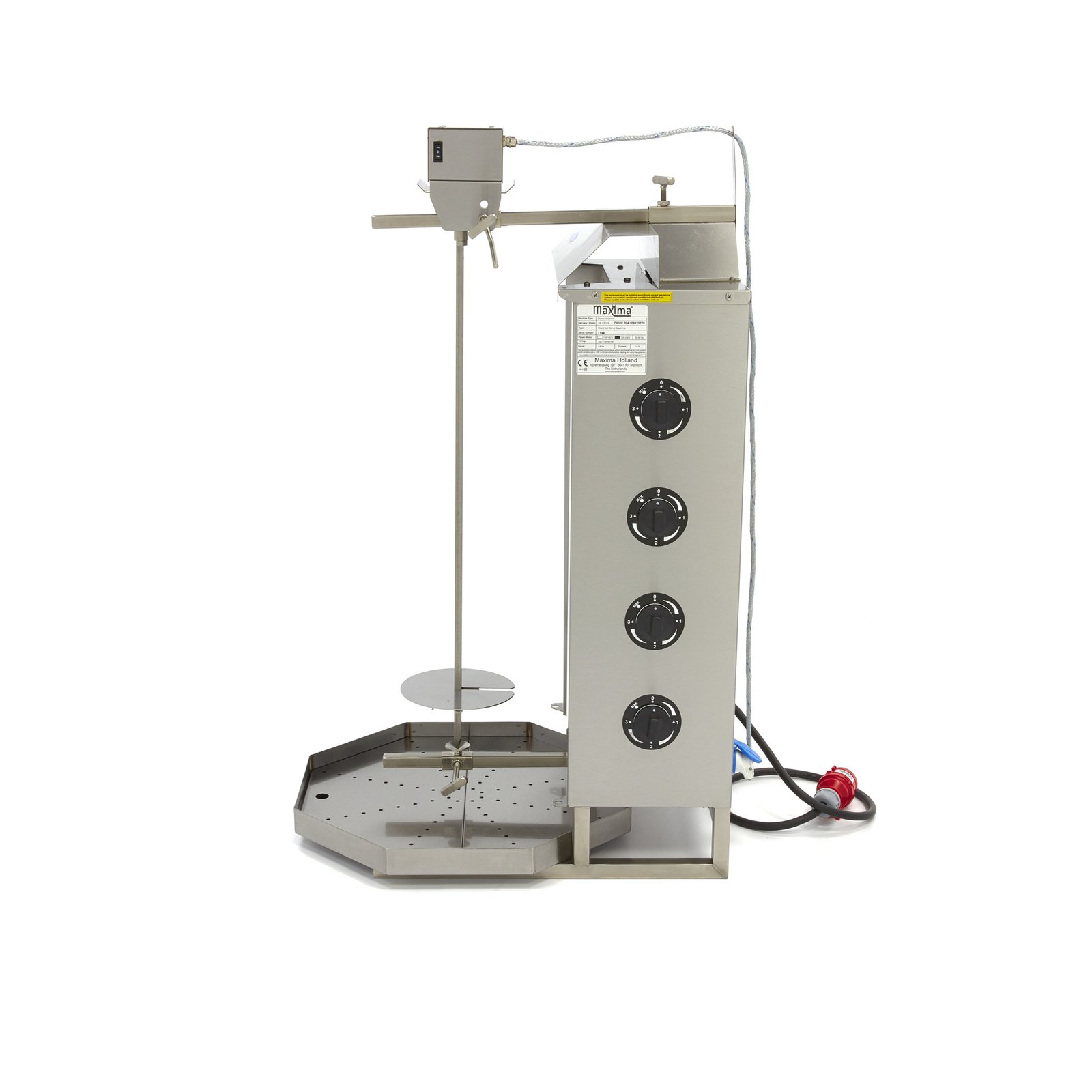 Kebab Grill - 4 Burners - 50kg Meat - Electric - Image 3
