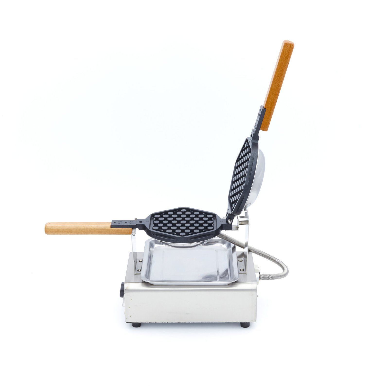 Waffle Maker - 1 Waffle - Round Honeycomb Pattern - Image 3