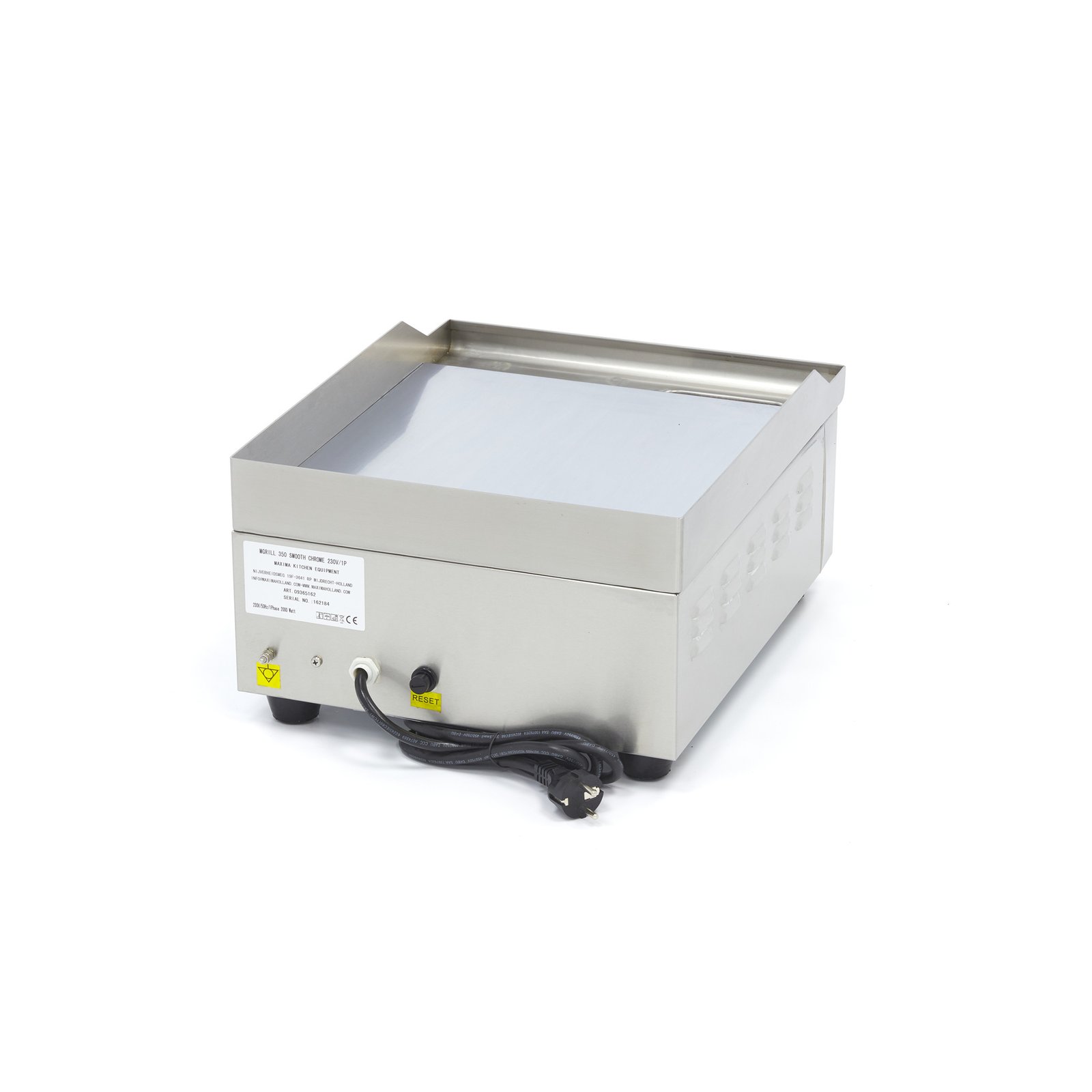 Griddle - Smooth Chrome - 36cm - incl Drip Tray - Image 4