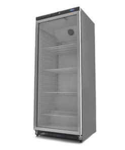 Fridge - 600L - Black - with Glass Door