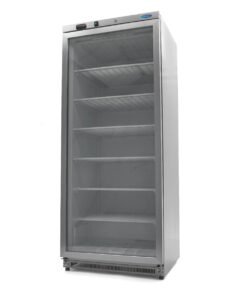 Freezer - 600L - Stainless Steel - with Glass Door