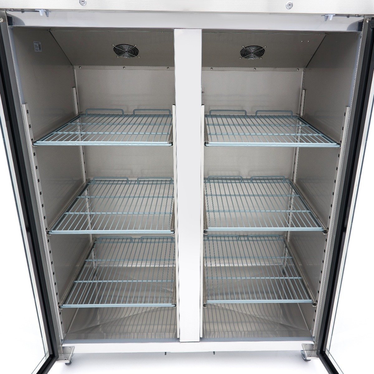 Freezer - 1200L - 6 Adjustable Shelves (2/1GN) - Stainless Steel - with Glass Door - Image 9