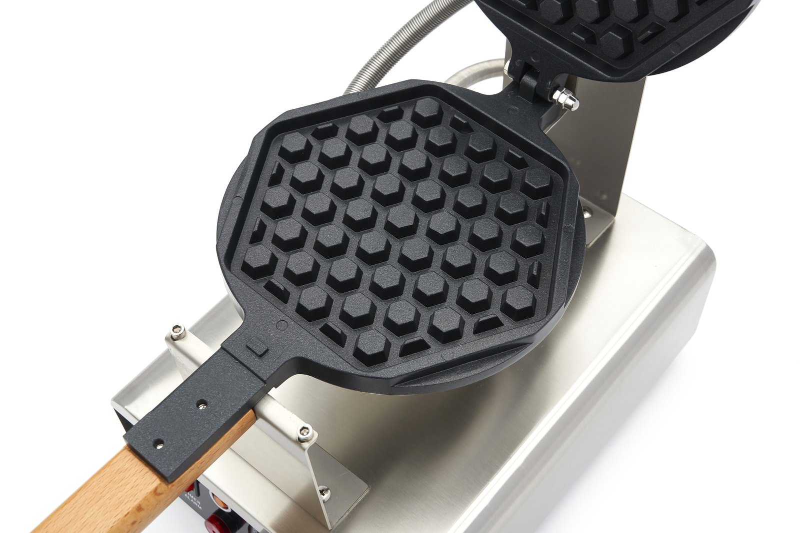 Waffle Maker - 1 Waffle - Round Honeycomb Pattern - Image 7