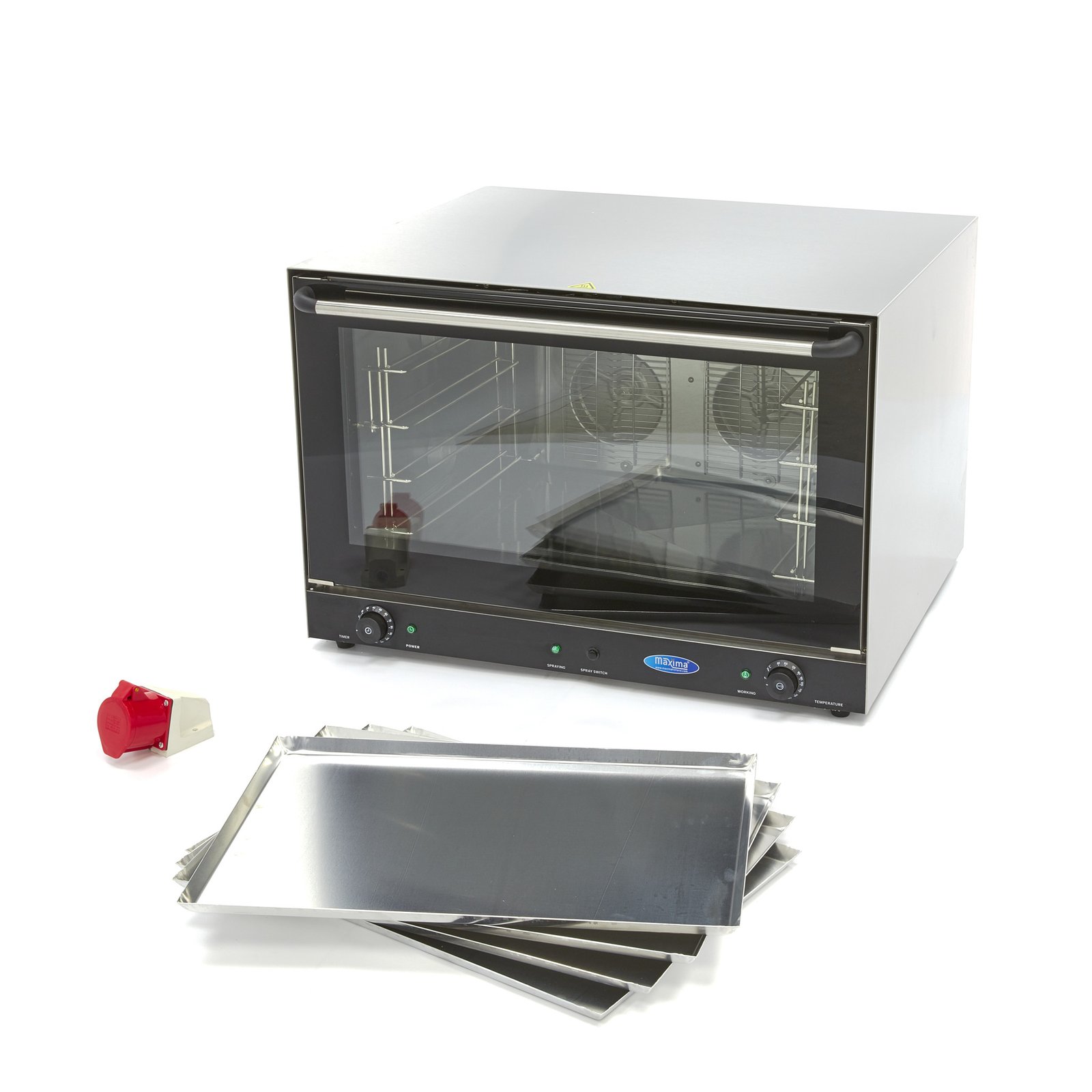 Convection Oven - Steam - Fits 4 Trays (60 x 40cm) - 400V - Image 7