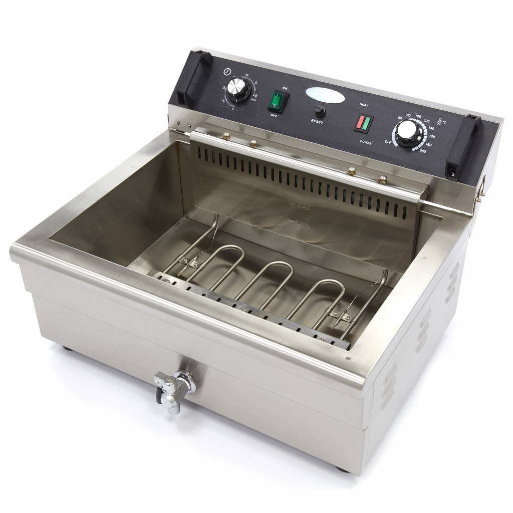 Deep Fryer - 20L - 1 Basket - with Drain Tap - Image 7