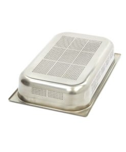 Alternative view of Gastronorm Container - 1/1 GN - 10cm Deep - Stainless Steel - Perforated
