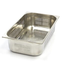 Gastronorm Container - 1/1 GN - 15cm Deep - Stainless Steel - Perforated