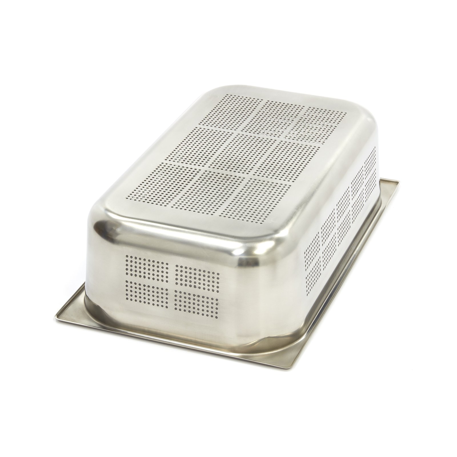 Gastronorm Container - 1/1 GN - 15cm Deep - Stainless Steel - Perforated - Image 2