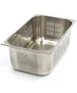 Gastronorm Container - 1/1 GN - 20cm Deep - Stainless Steel - Perforated