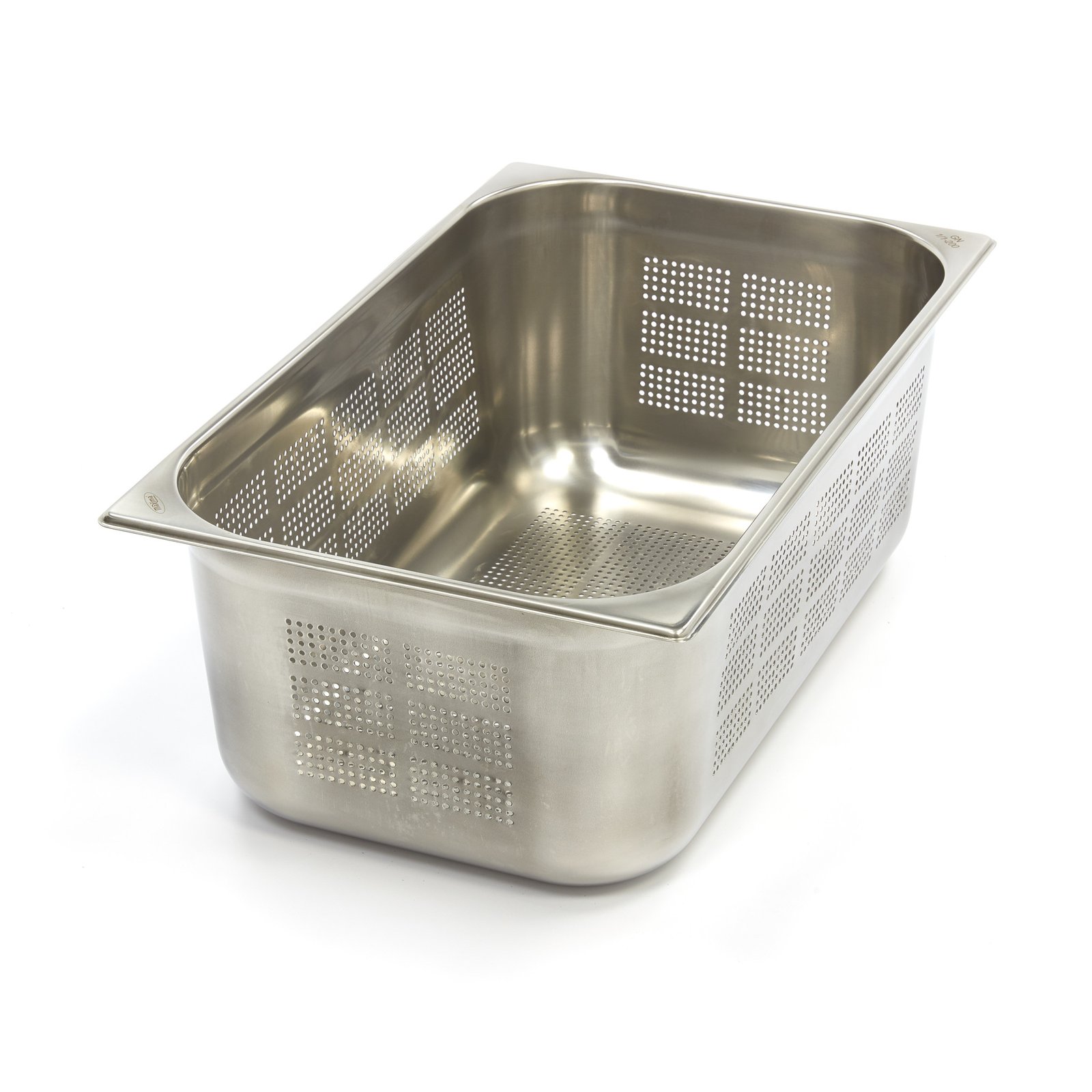 Gastronorm Container - 1/1 GN - 20cm Deep - Stainless Steel - Perforated