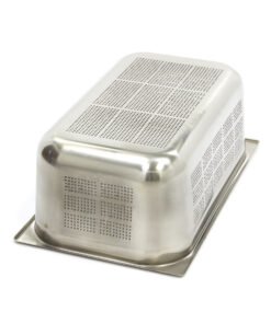 Alternative view of Gastronorm Container - 1/1 GN - 20cm Deep - Stainless Steel - Perforated