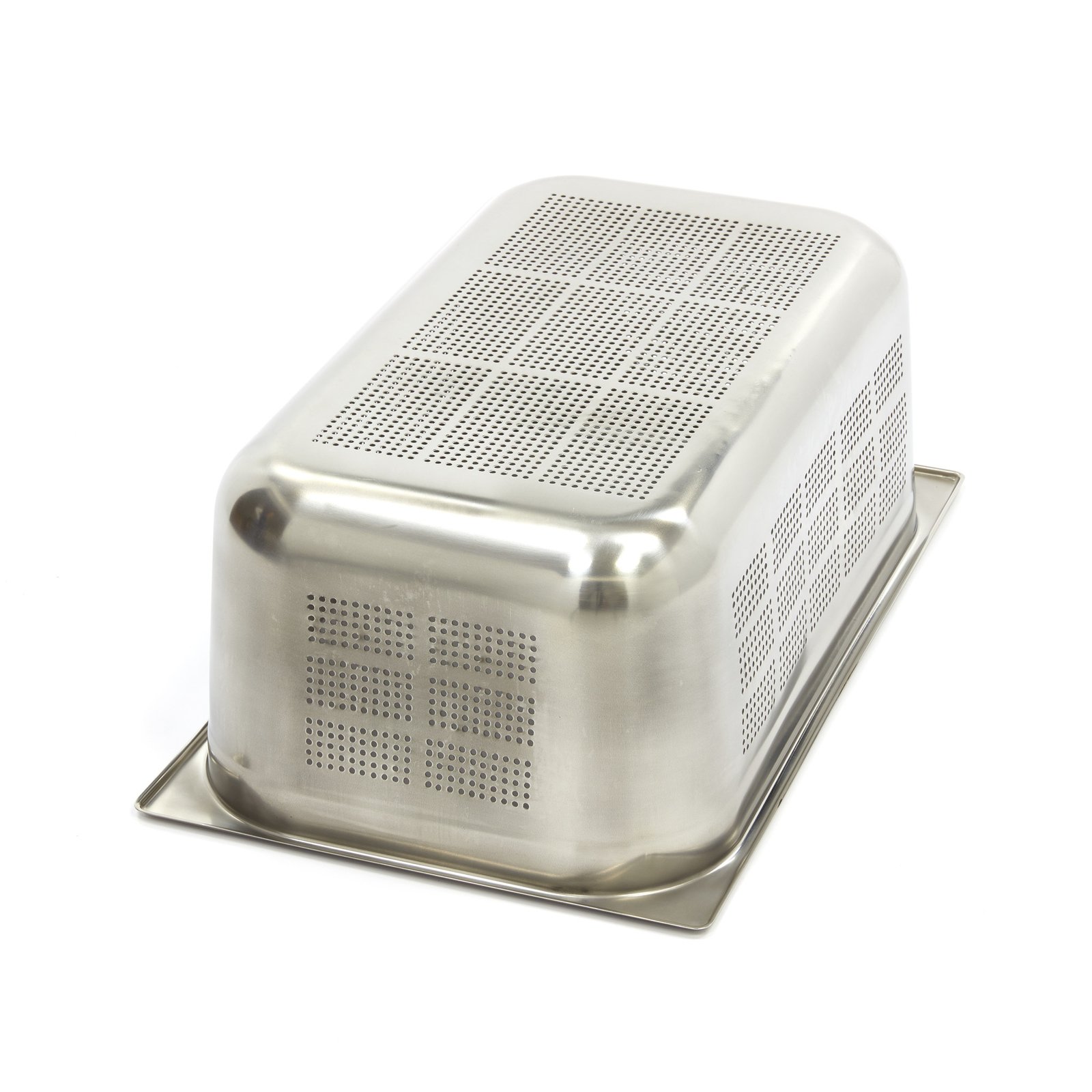 Gastronorm Container - 1/1 GN - 20cm Deep - Stainless Steel - Perforated - Image 2