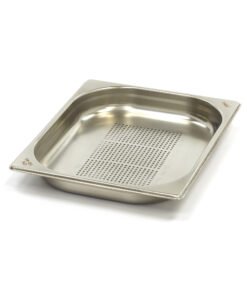 Gastronorm Container - 1/2 GN - 4cm Deep - Stainless Steel - Perforated