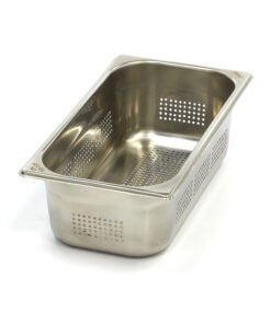 Gastronorm Container - 1/3 GN - 10cm Deep - Stainless Steel - Perforated