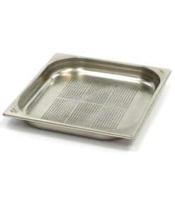 Gastronorm Container - 2/3 GN - 4cm Deep - Stainless Steel - Perforated