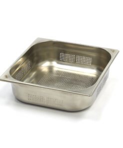 Gastronorm Container - 2/3 GN - 10cm Deep - Stainless Steel - Perforated