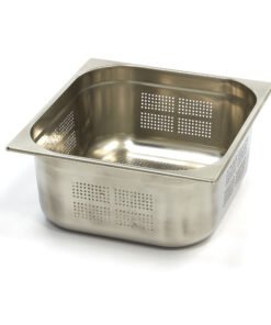 Gastronorm Container - 2/3 GN - 15cm Deep - Stainless Steel - Perforated